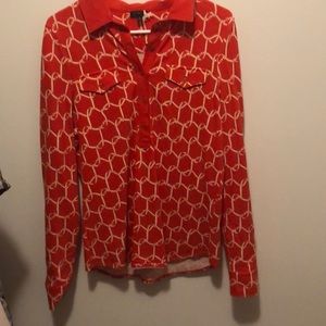 Talbots Retro Style Knit Shirt.